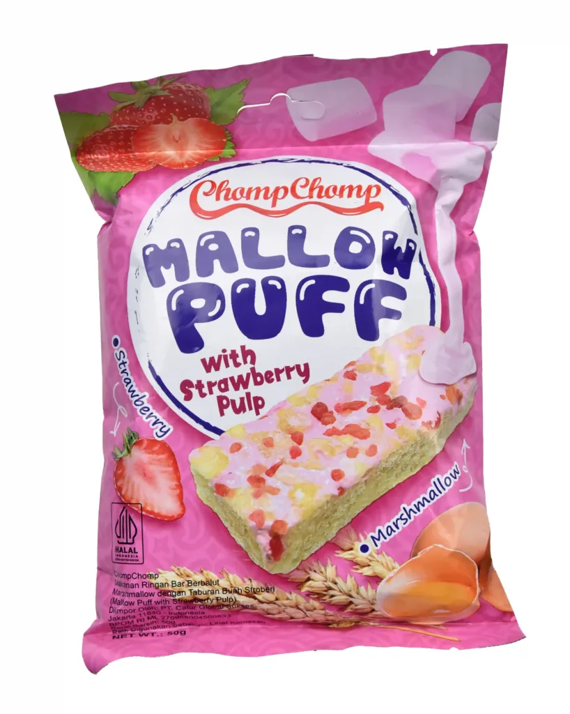 chompchomp ⁠mallow puff strawberry pulp